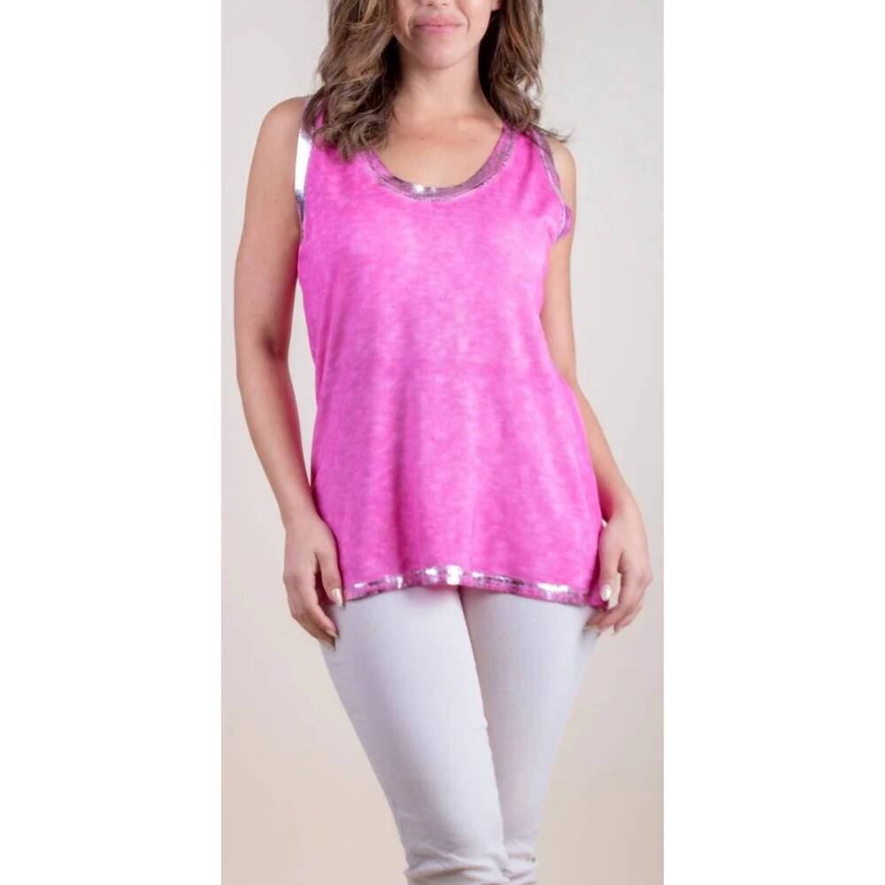 NEW GIGI MODA lunia tank in hot pink